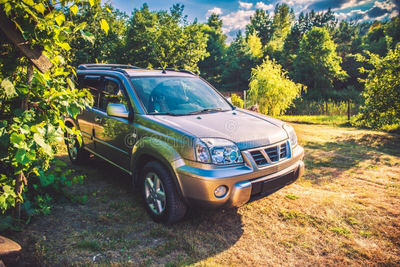 Car in countryside stock photo. Image of clouds, transport 64224484