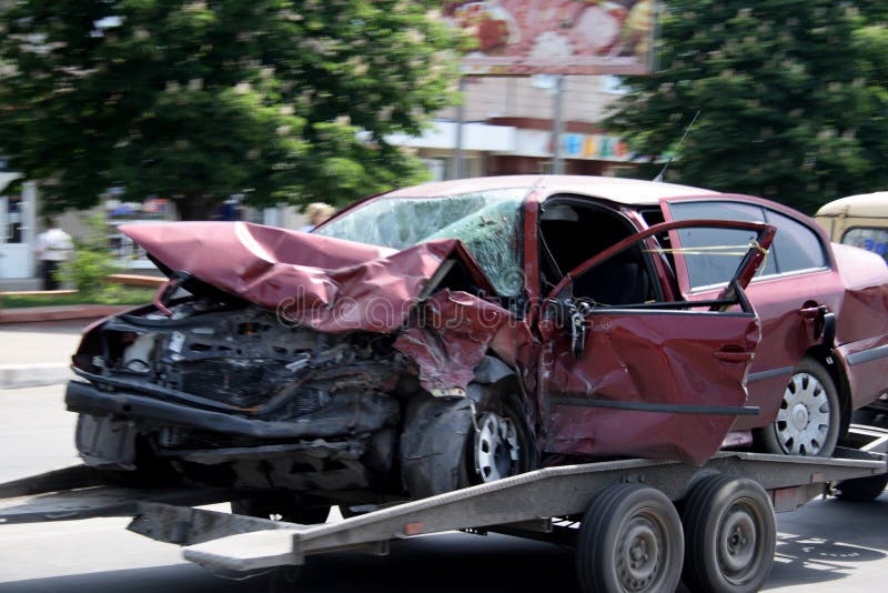 Car crash royalty free stock image