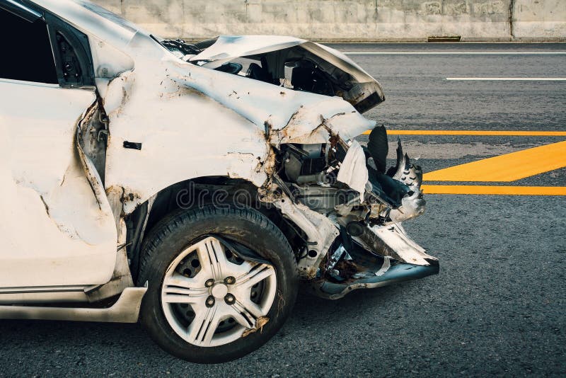 Car crash accident royalty free stock image