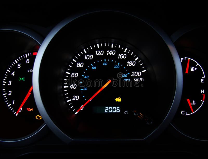 Car dashboard stock photo. Image of gauge, vitara, kilometer 7819758