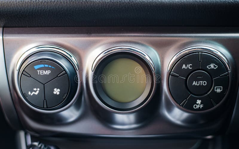 Air Conditioning On The Dashboard Climate Control Car Inside The Cabin