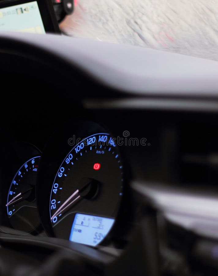 Car dashboard stock photo. Image of stationary, soft 63665132