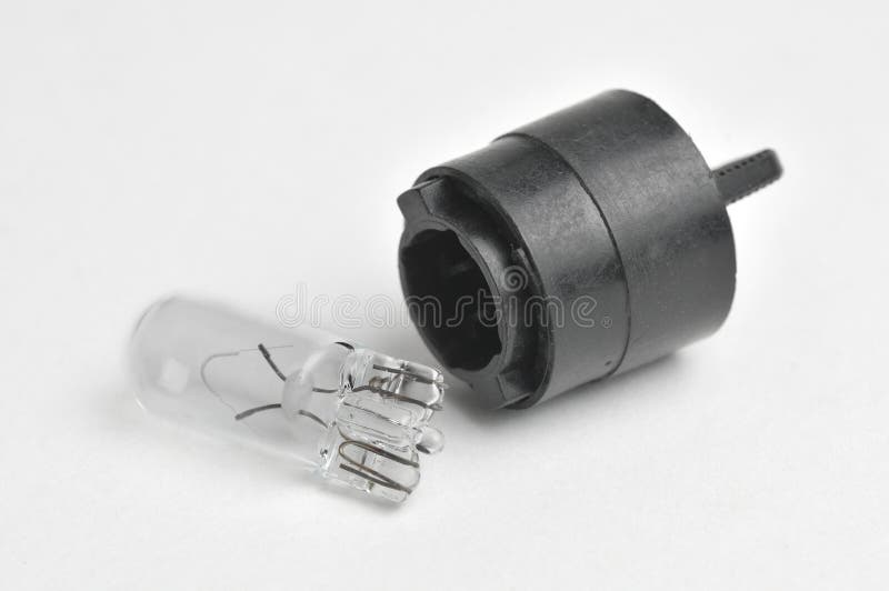 Car Dashboard Light Bulb on White Background Stock Image Image of