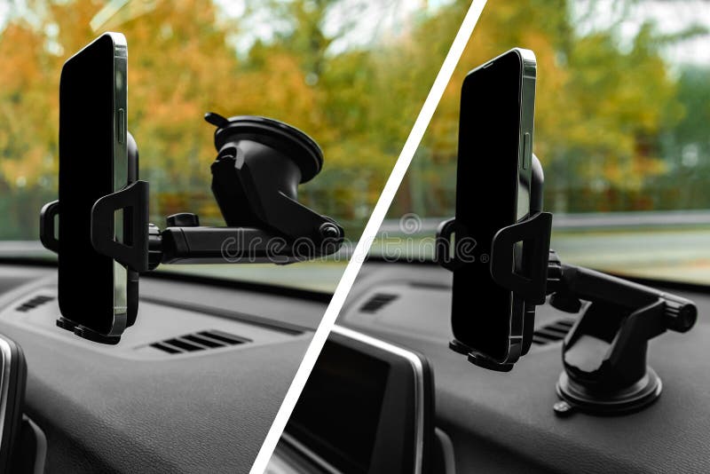 Car Dashboard or Windshield Holder Bracket for Mobile Phone. Stock