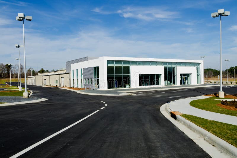 Car dealership site stock image. Image of sale, construction - 28626149