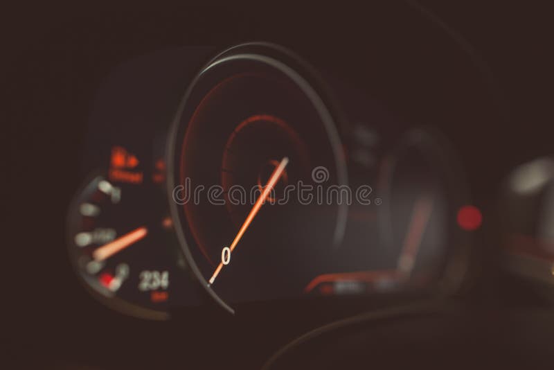 Car digital speedometer stock photo. Image of digital 105442074