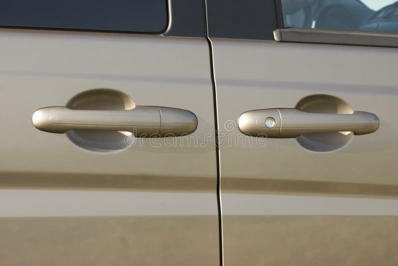 Car door handle and lock stock image. Image of closed 17171487