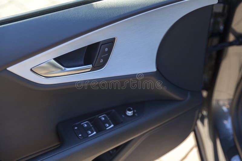 Car door inside stock photo. Image of panel, silver, interior 83341748