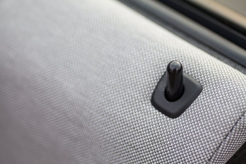 Car door lock button stock photo. Image of interior, mechanism 64630622