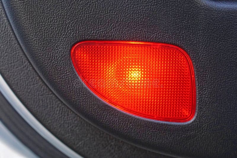 Car door red light stock image. Image of lights, lamp 110991959