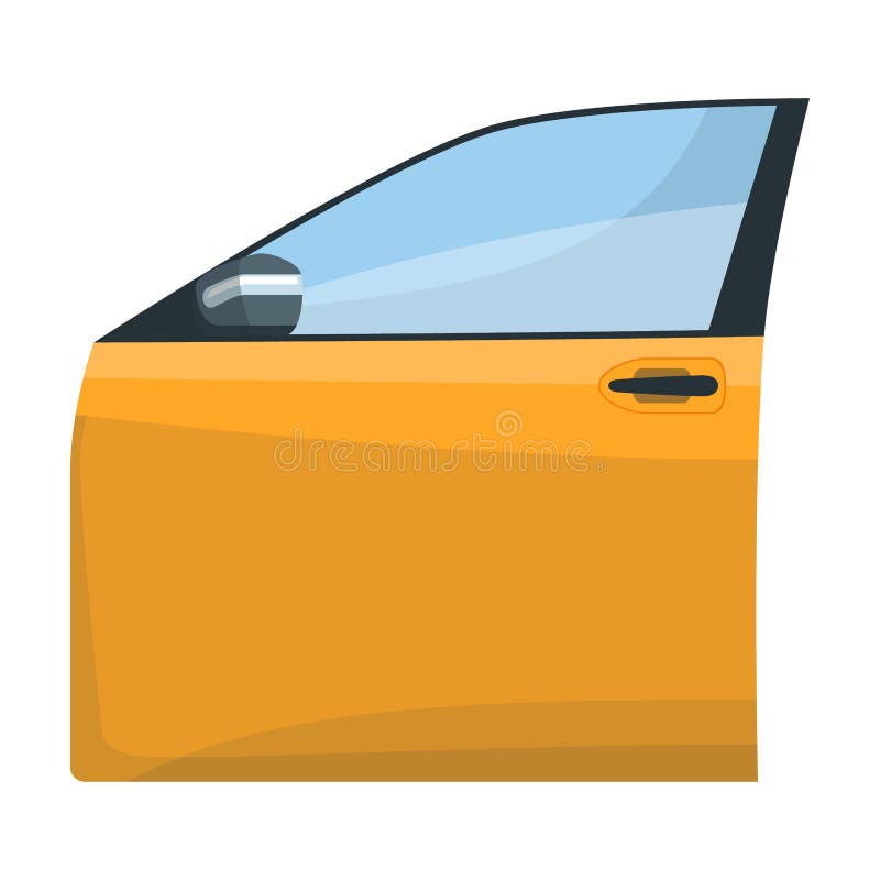 Car Door Vector  Vector Icon Isolated on White Background Car  Door. Stock Vector - Illustration of lock, close: 177300436
