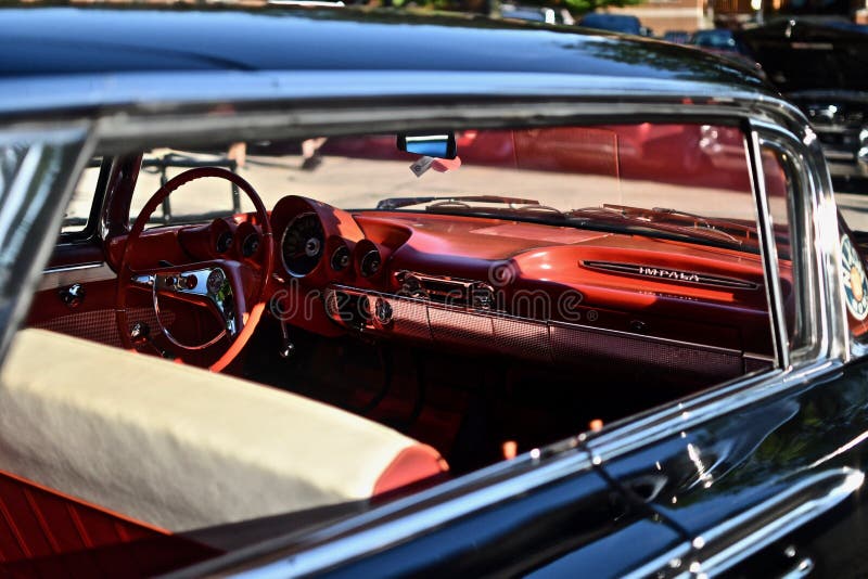 Car during Downers Grove Car Show Friday Night Lights Editorial Image