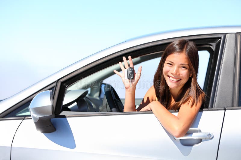 Car driver woman stock image. Image of person, exam, road 20342867