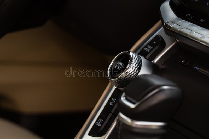 Car driving mode switch. stock image. Image of mode 267549379