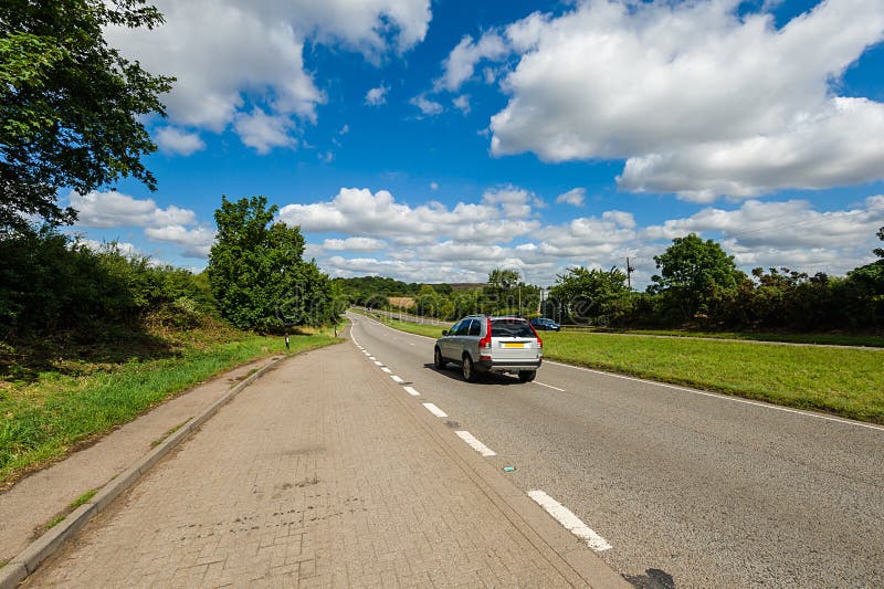 Car driving on the road