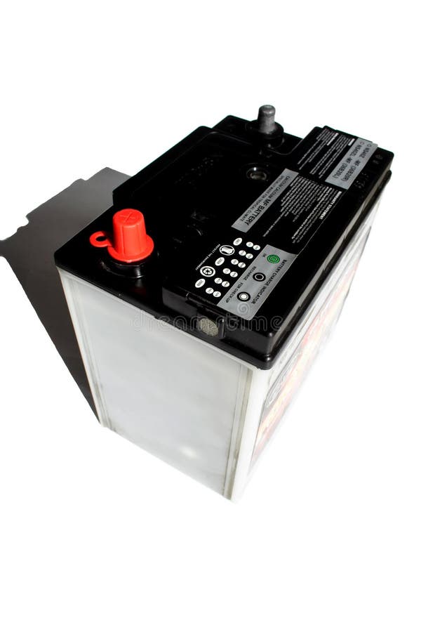Car dry cell battery stock image. Image of negative, plat 7474885
