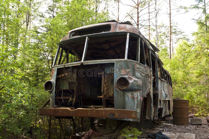 Car Dump in Kirkoe Mosse royalty free stock image