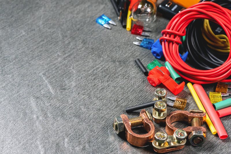 Car electrical accessories stock image. Image of business 175728591