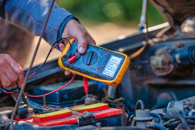 Car electrical maintenance stock image. Image of machine 184866881