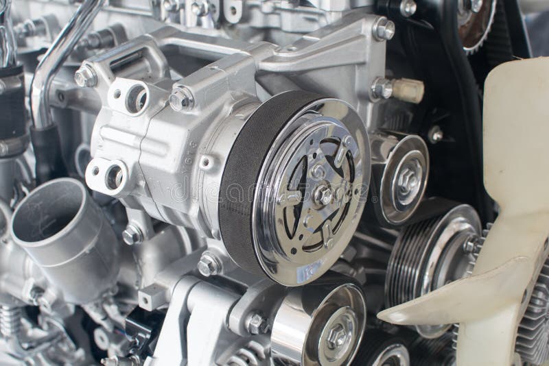 Car engine closeup royalty free stock photos