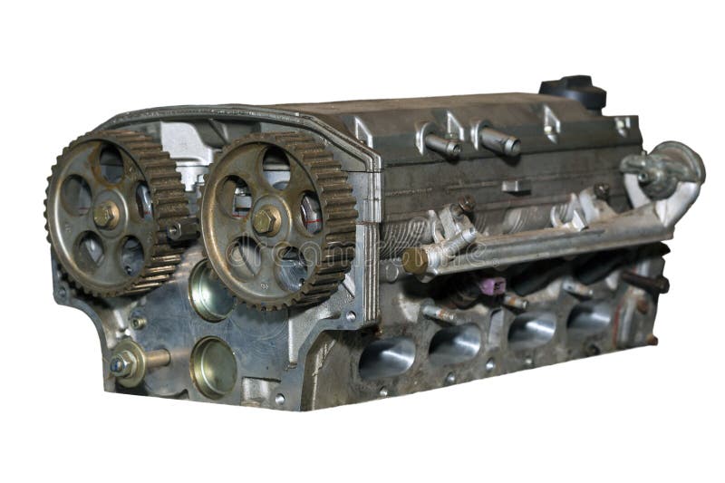Car engine cylinder head stock photo. Image of automobile 127027980