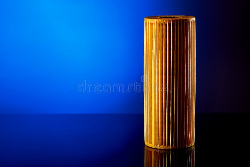 Car Engine Oil Filter on Dark Background Stock Image Image of dark