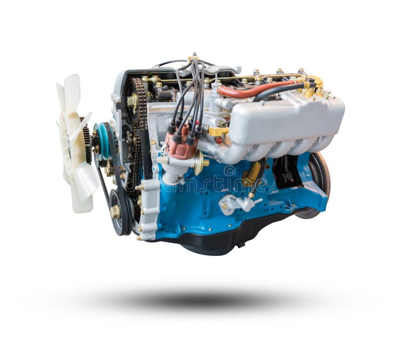 Car Engine Part Isolated on White Background. Stock Image Image of