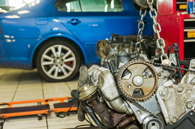 Car engine repair stock photo. Image of broken, cogs 38327052