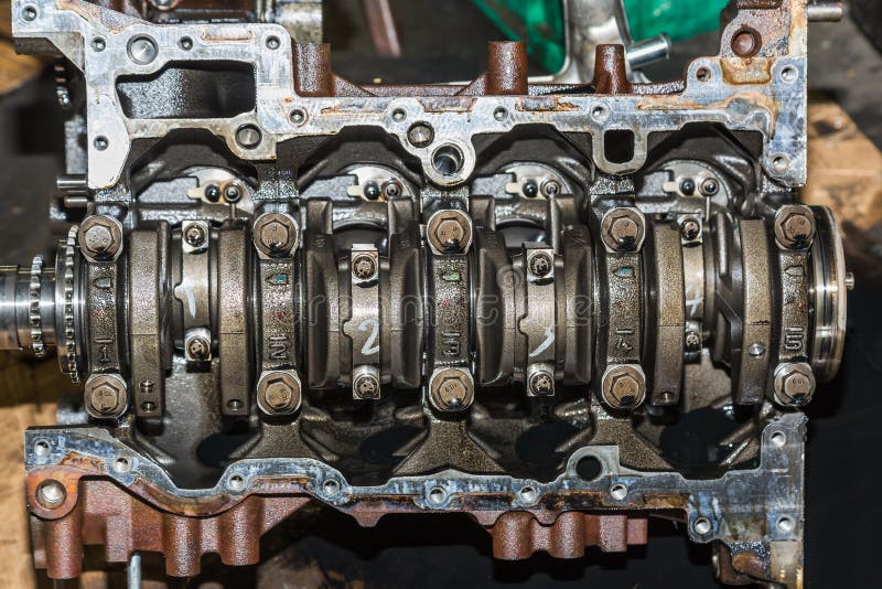 Car engine under repair stock image. Image of internal 68378695