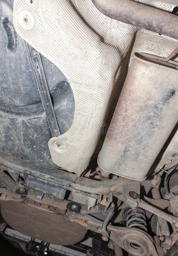 Car exhaust system. stock photo. Image of metal, domestic 40145500