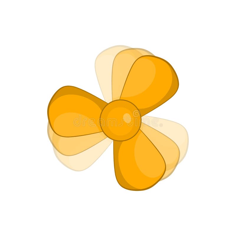 Car fan icon in cartoon style on a white background. Airflow symbol vectors