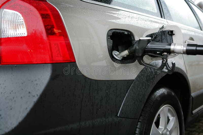 Car on a filling station