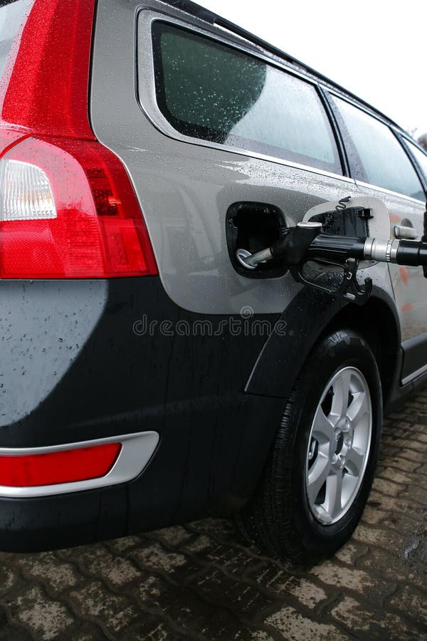 Car on a filling station