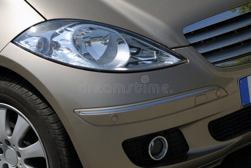 Car front lights stock photo. Image of manufacturer, drive 661084