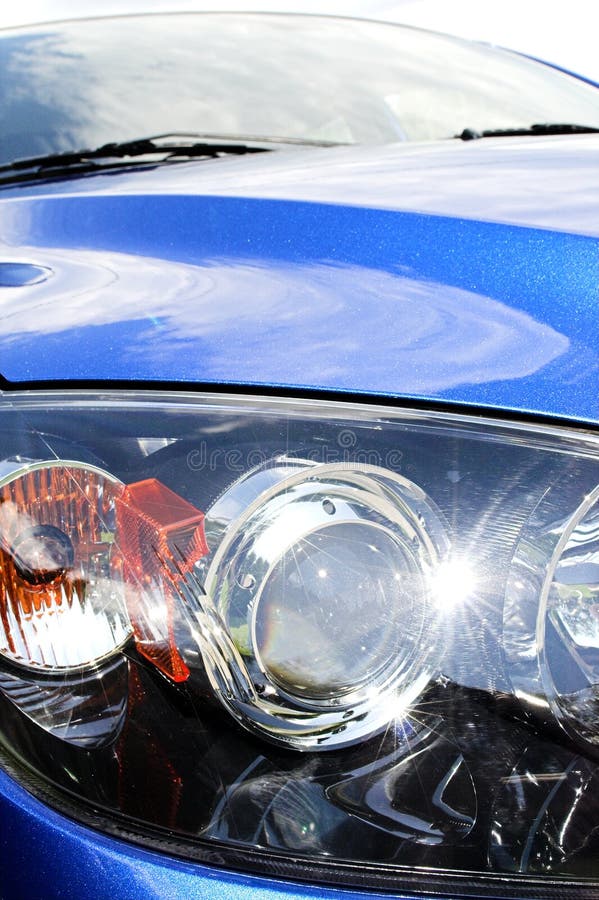 Car front lights stock photo. Image of fast, automobile 874300