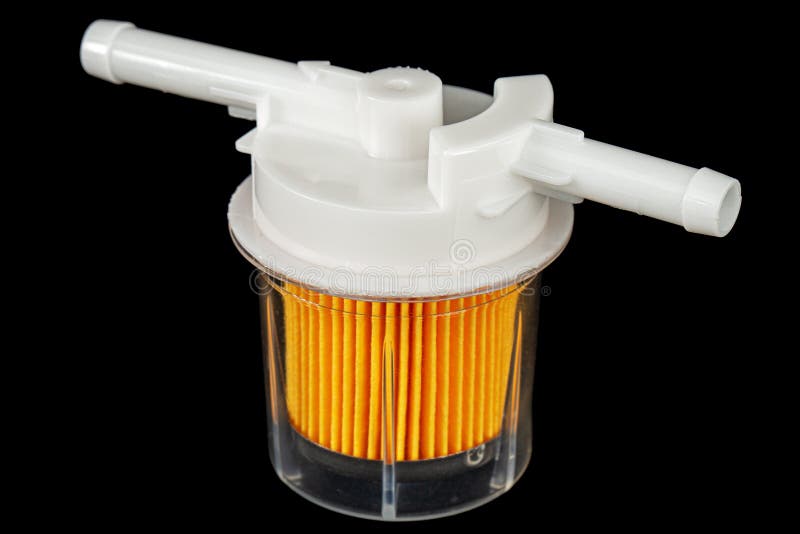 Car Fuel Filter, Isolated on Black Background Stock Image Image of