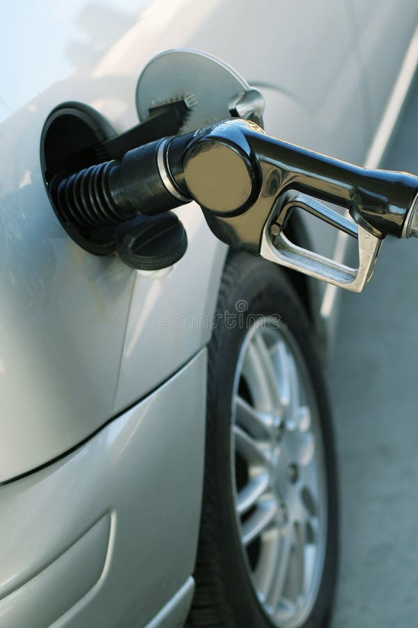 Car and Fuel Line stock image. Image of fueling, silver 4660775