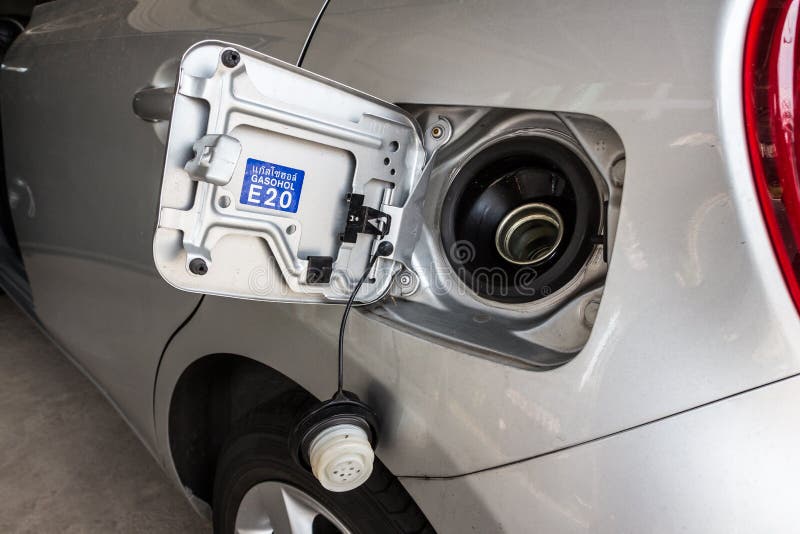 Chrome Fuel Tank Door Of A Diesel Sport Race Car Stock Photo Image of