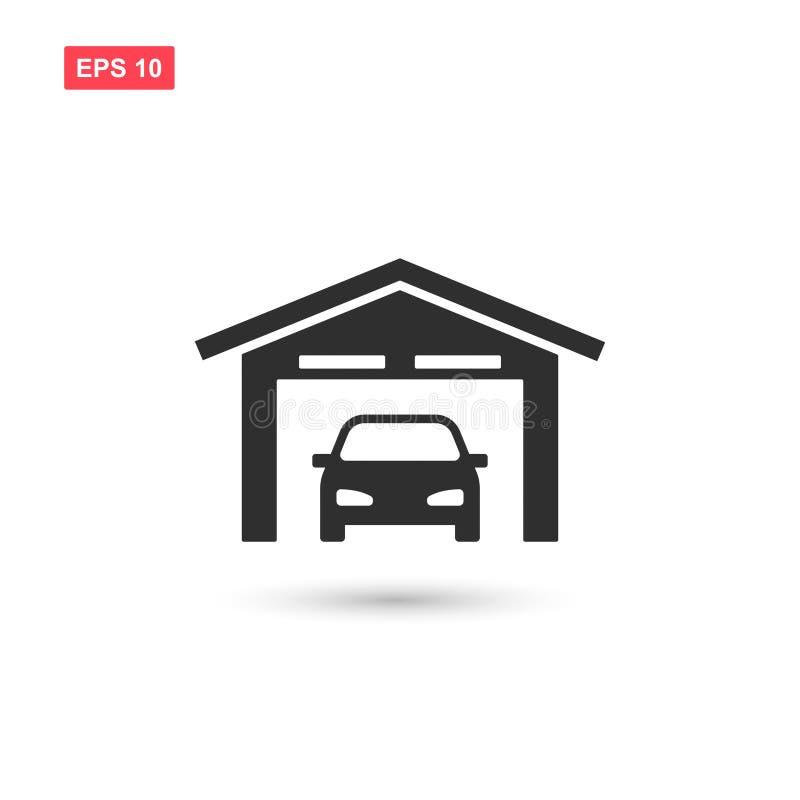 Car garage icon vector design isolated 5
