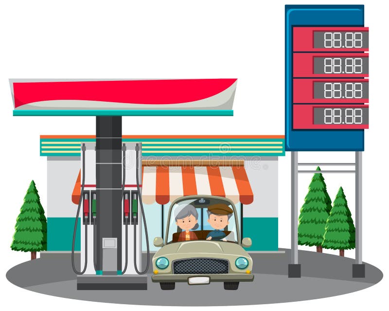 Pencil Drawing of a Petrol Pump using One Point Perspective | Exterior  design, Architecture photography, House design
