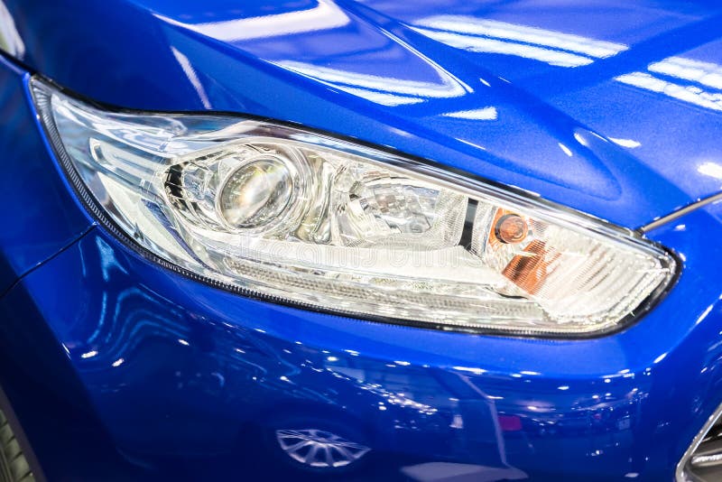 Car Headlight Closeup stock photo. Image of shiny, speed 48803836