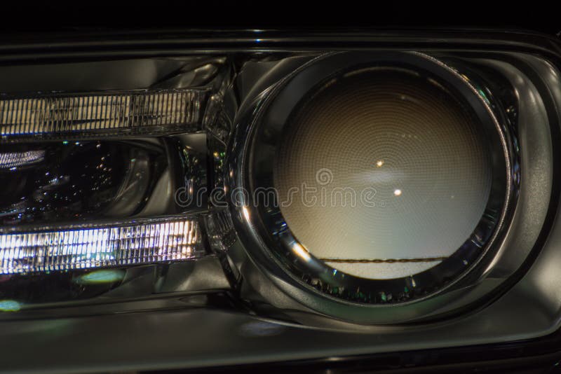 Car headlight or headlamp stock image. Image of detail 84961377
