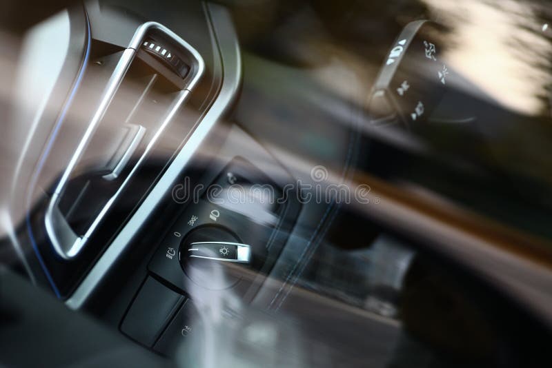 Car headlight switch stock image. Image of equipment 64630595