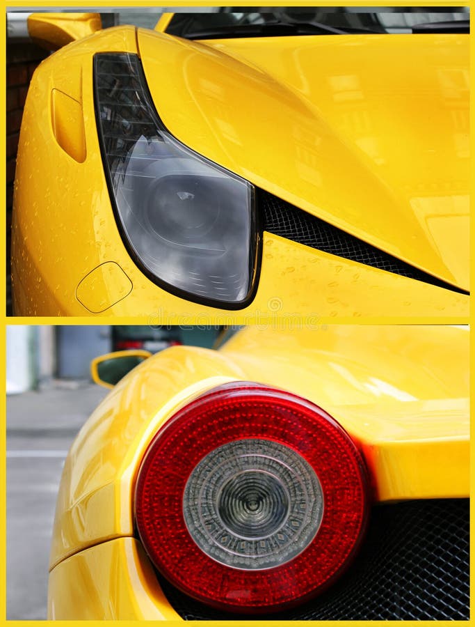 Car Headlights. Luxury Headlights Stock Photo Image of metal, elegant