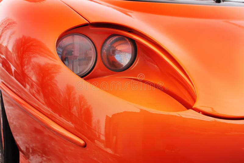 Car Headlights. Luxury Headlights Stock Photo Image of power, bumper
