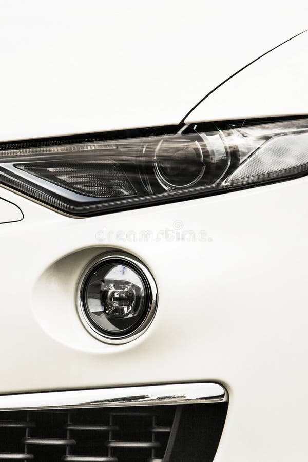 Car Headlights. Luxury Headlights Stock Photo Image of design