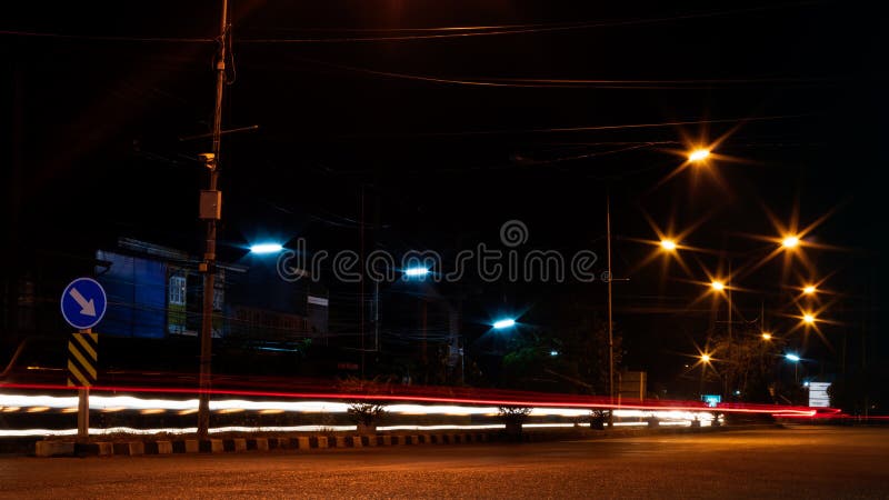 road side view night