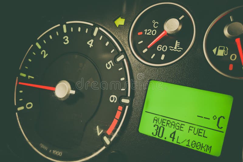 Car high fuel consumption stock photo. Image of level 85900148
