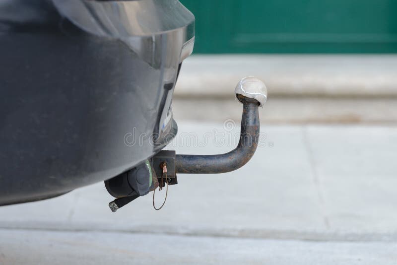 Car hitch closeup stock photo. Image of cargo, ball 149621548