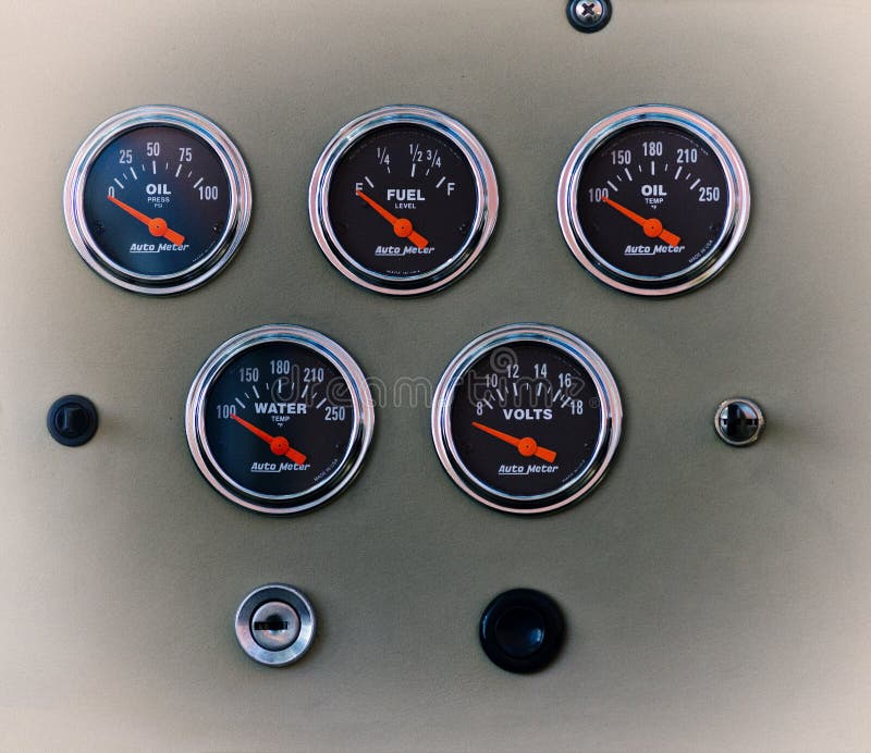 Car Gauges stock photo. Image of automobile, instrument 30290092